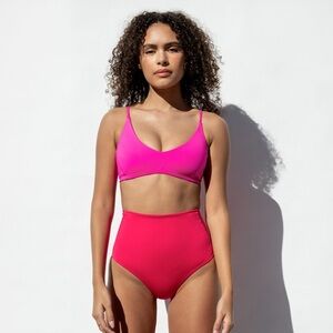 Left On Friday Sunday Top Hot Pink